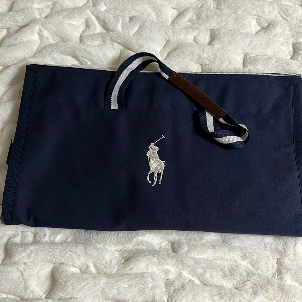 Polo Duffle Bag Garment Weekender Holdall Luggage Travel 2-in-1 Convertible NWT